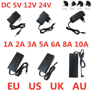 Napájecí adaptér DC 5V 12V 24V AC 100V-240V 1A 2A 3A 5A 6A 8A 10A Nabíječka/převodník pro LED pásky, světla, CCTV lampy 10 nejlepší prodej Adaptér střídavého a stejnosměrného proudu 100-240 V 50/60 Hz - №7