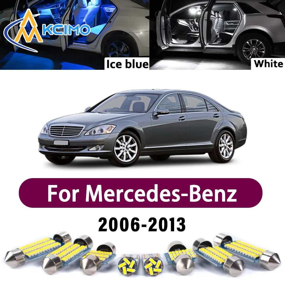 

Error Free LED Interior Light Kit for Mercedes-Benz S class W221 2006-2013 Premium Bright Dome Trunk Mirror Reading Lamps Canbus