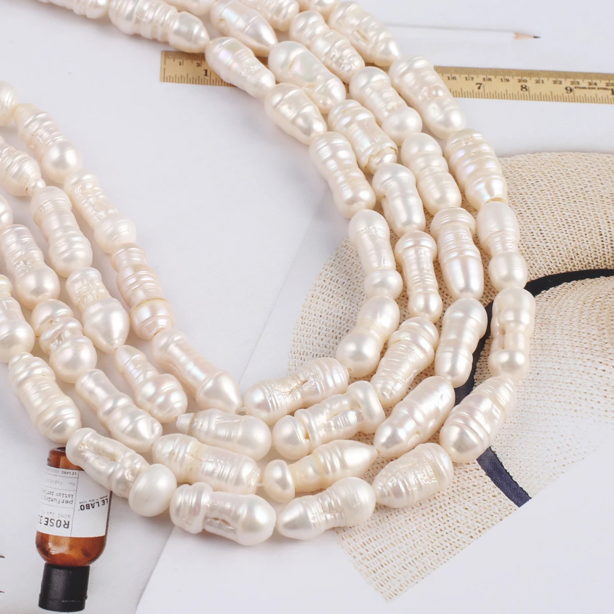 

Natural Pearl Thread Bead Exquisite Shape Elegant Appearance for DIY Jewelry Making Handmade Bracelet Necklace Length 36cm