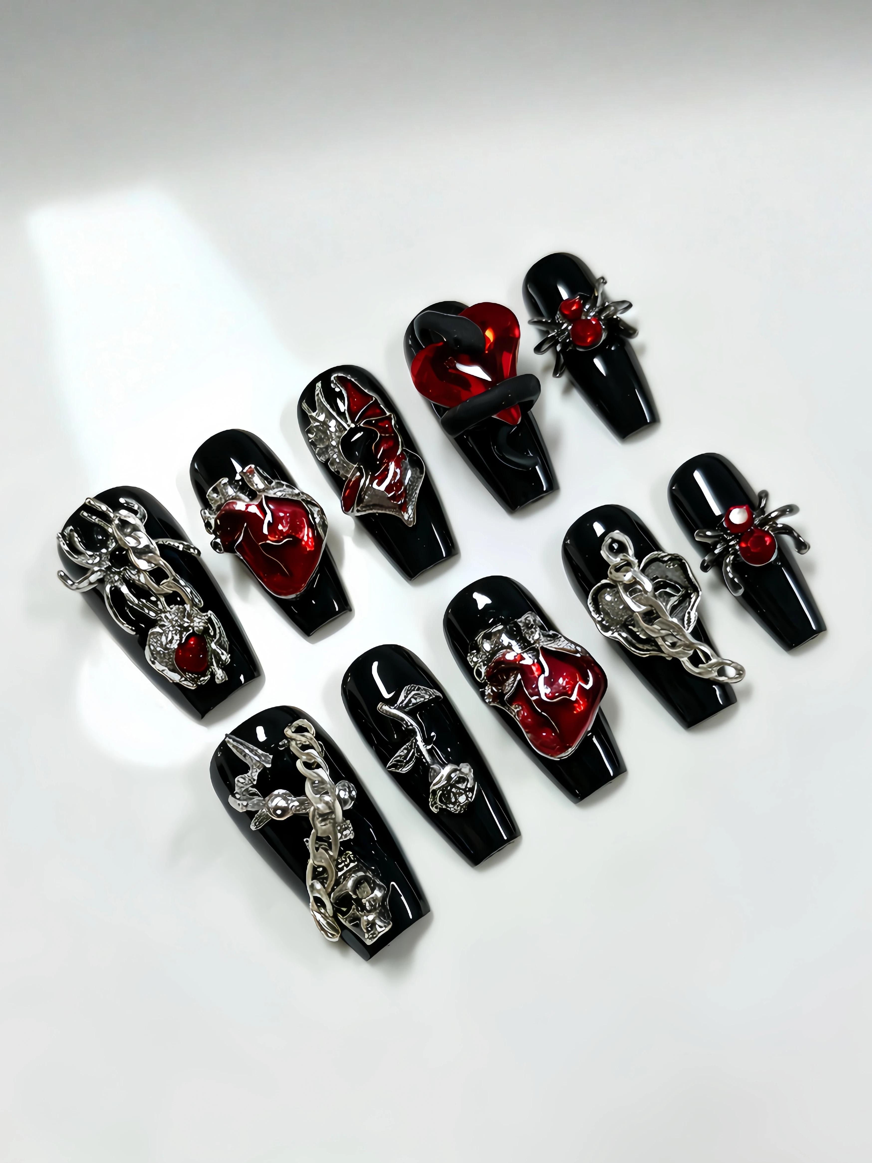 10 Uñas Postizas Largas Trapez - Photography Date reseña y precio