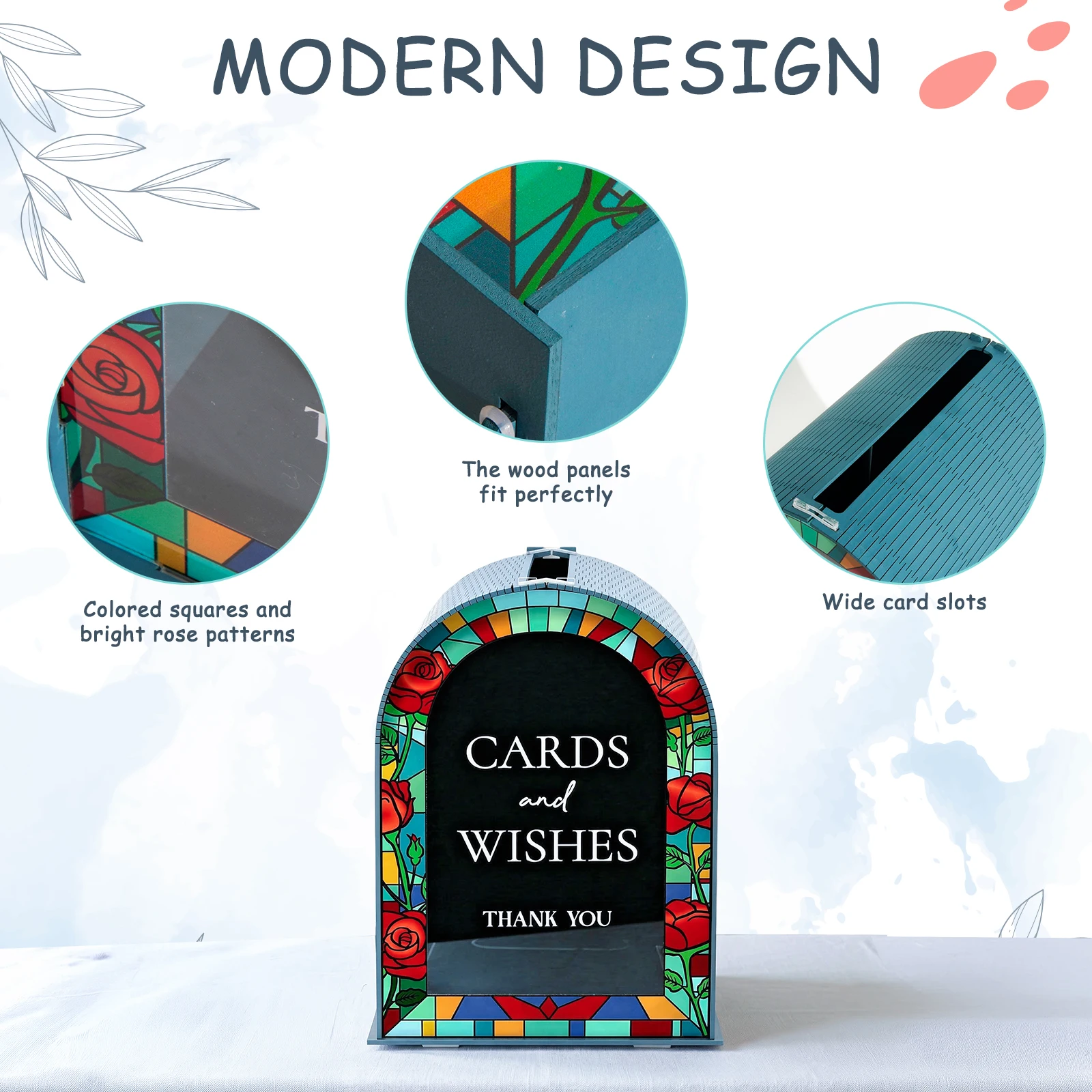 صندوق بطاقات خشبي للزفاف والحف - مراجعة Wedding Card Box وسعره