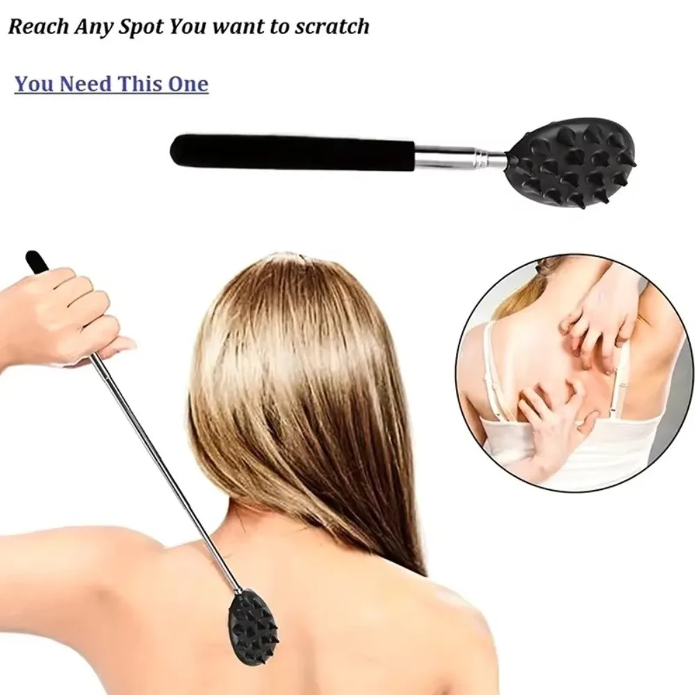 

Cactus Back Scratcher Adjustable Handheld Back Massager Double Head Long Lasting Massage Hammer For Men Women Scratching Device