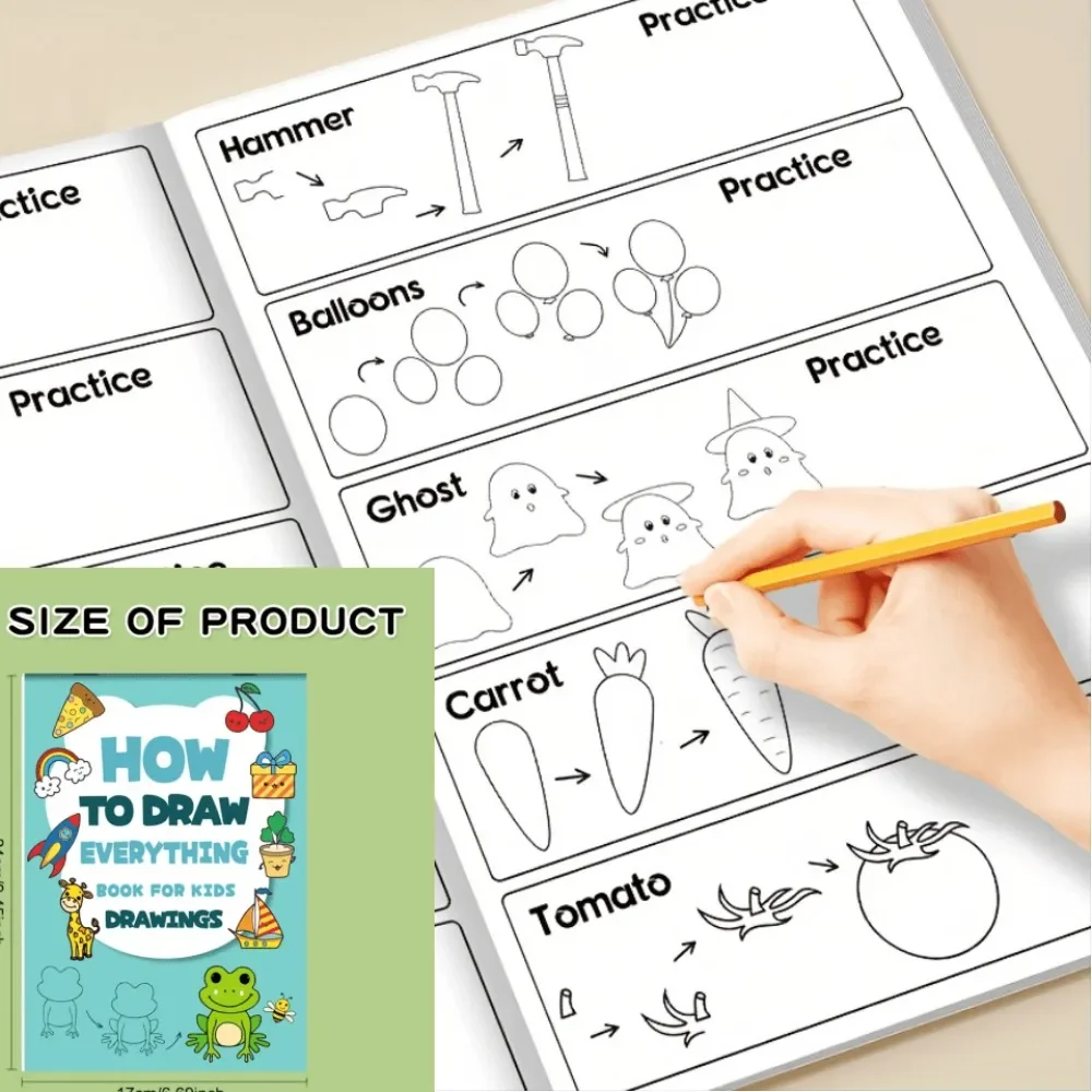 Step-By-Step Drawing Book Guide Drawing Enthusiasts to Draw Anything Drawing Guide Learning Durable Paper Step-By-Step Guide