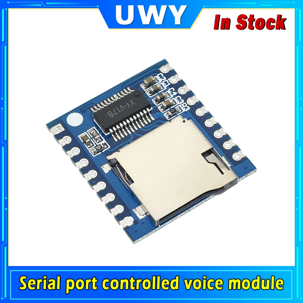 XY-V17B Serial Port Controlled Voice Playback Module TF Card MP3 Audio Player Module For Arduino