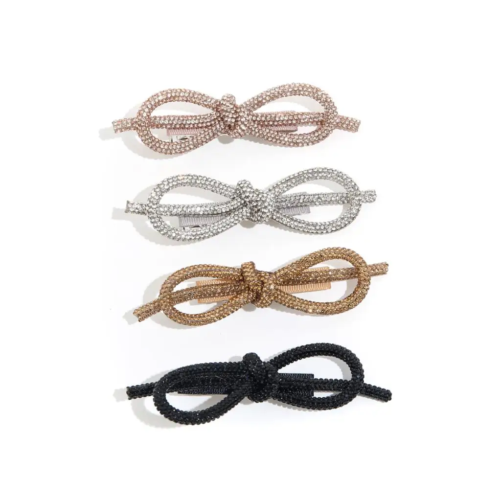 2pcs Big Silver Hair Bows Clips Vintage Bowknot Hairpin Cute Girls Barrettes copricapo accessori per lo Styling dei capelli