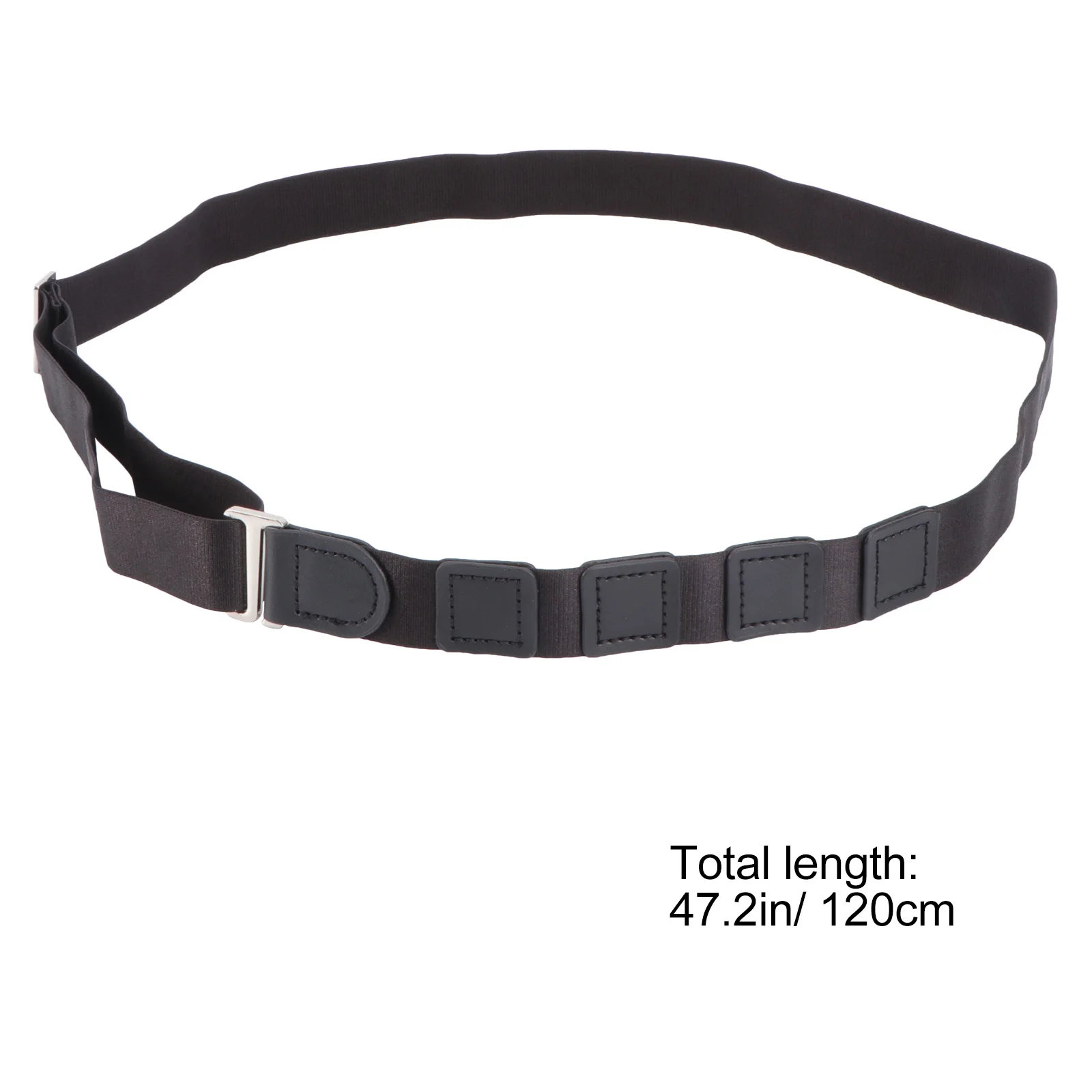 Cinturón de camisa de 2,5 cm, cinturón elástico duradero para ropa interior con cierre de camisa para hombres y mujeres, fijación antideslizante antiarrugas