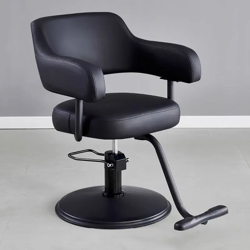 Aesthetic Mat Barber Chair Modern Fashionable Floor Design Barber Chair Comfortable Professional Fotele Fryzjerskie Furniture