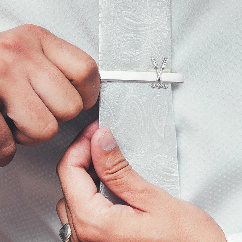 Elegante fermacravatta da uomo Design in rame resistente Chiusura regolabile Chiusura per cravatta alla moda per gentiluomini d'affari Occasioni formali