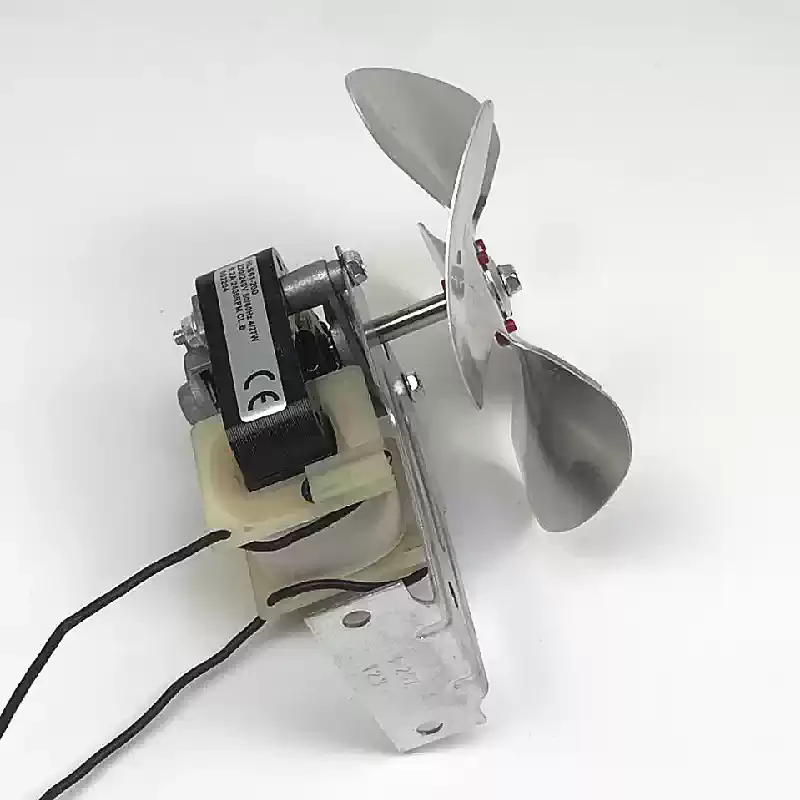 Refrigeration Equipment Spare Parts Shutter Pole Cooling Fan Motor 220V 4/27W Matched Bracket Blades For Household Freezer Heat