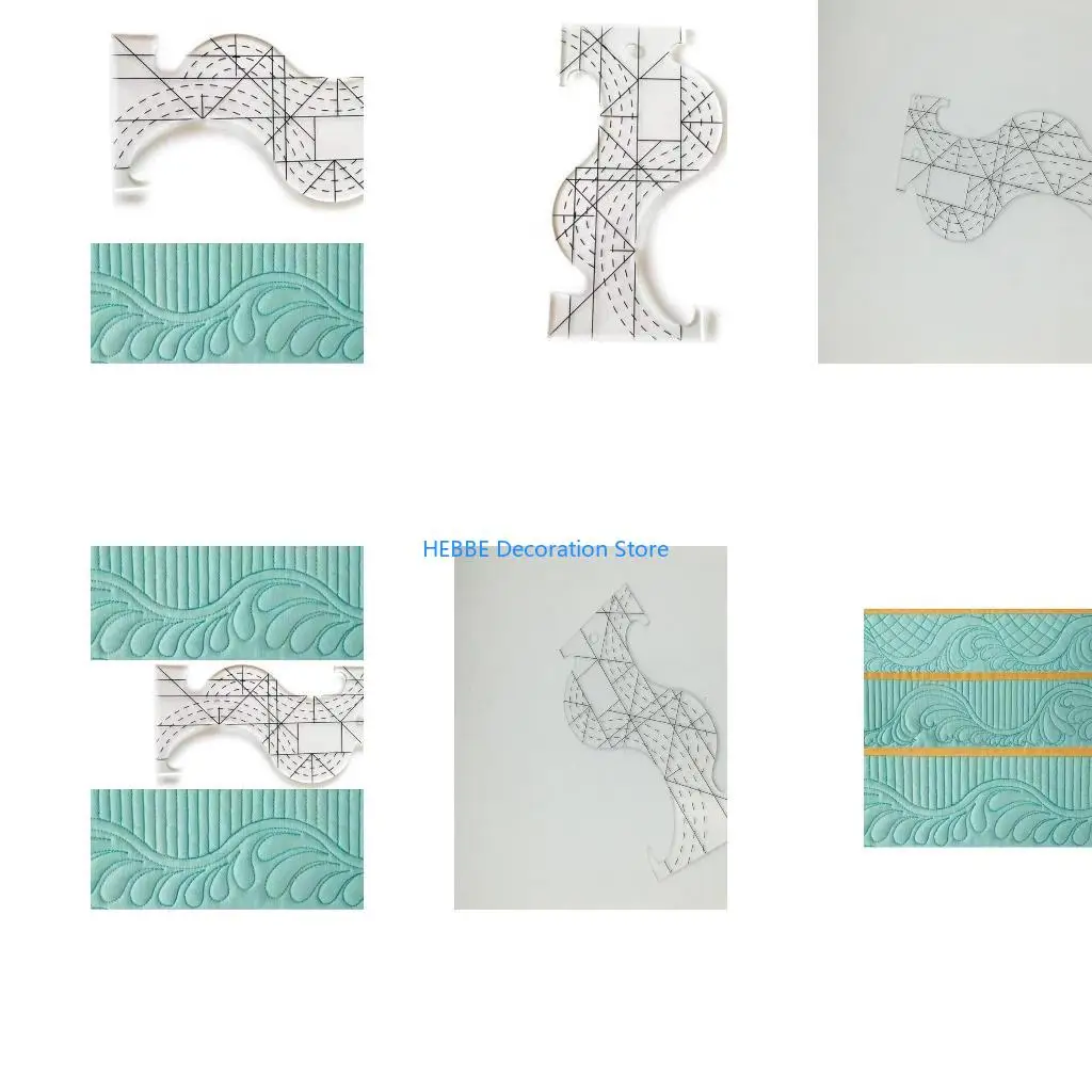 B0KC Practical Ruler Multifunctional Irregular Sewing Patchwork Ruler Tailor Ruler Clothing Fashion Ruler Useful