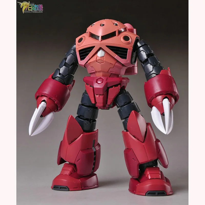 Bandai kit modelo genuíno figuras de anime rg 1/144 MSM-07S zgok char exclusivo vermelho diabo caranguejo montagem modelo plástico brinquedo presentes
