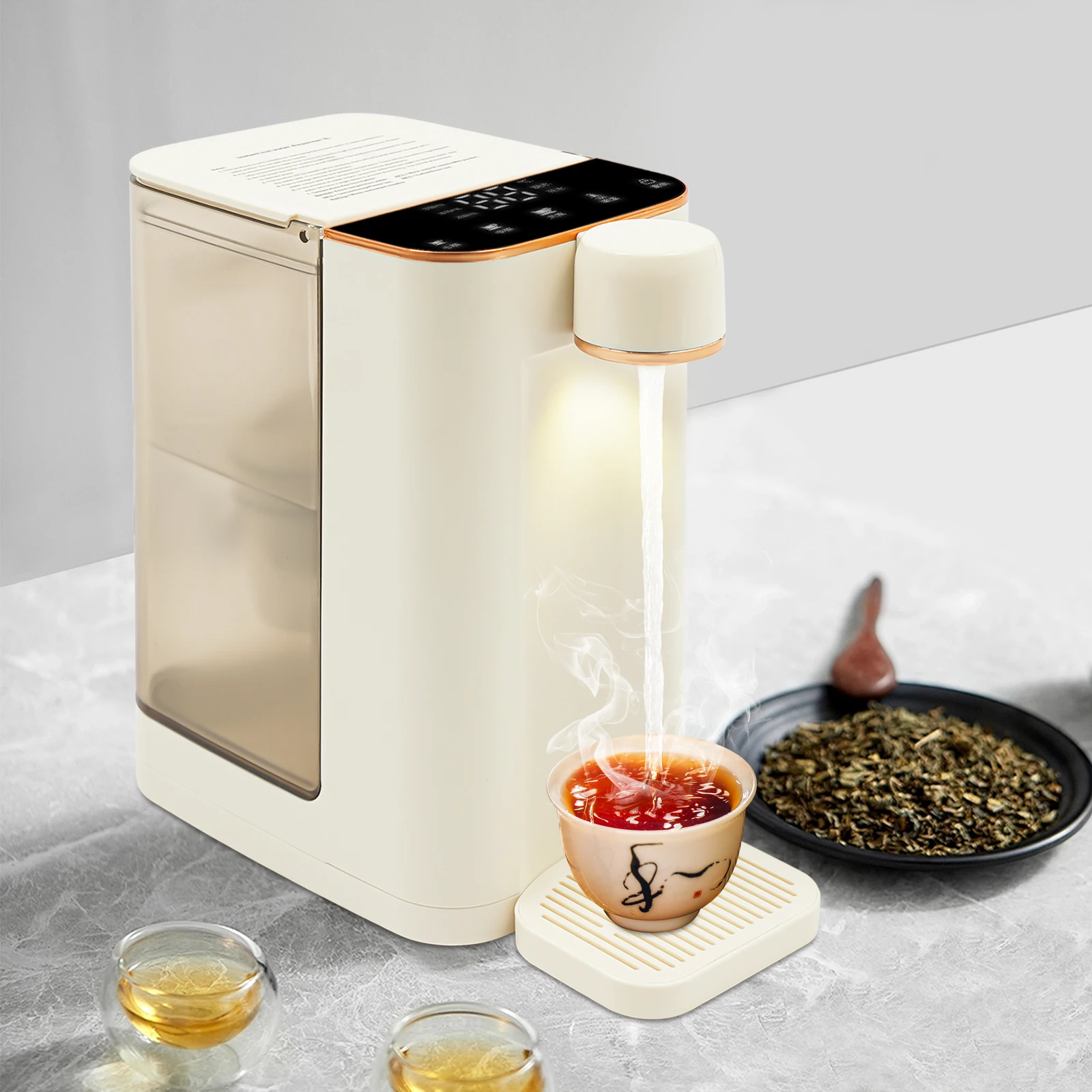 Distributeur d'eau électrique 2000W 3L, bouteille d'eau chaude quantitative multi-température pour le bureau et la maison