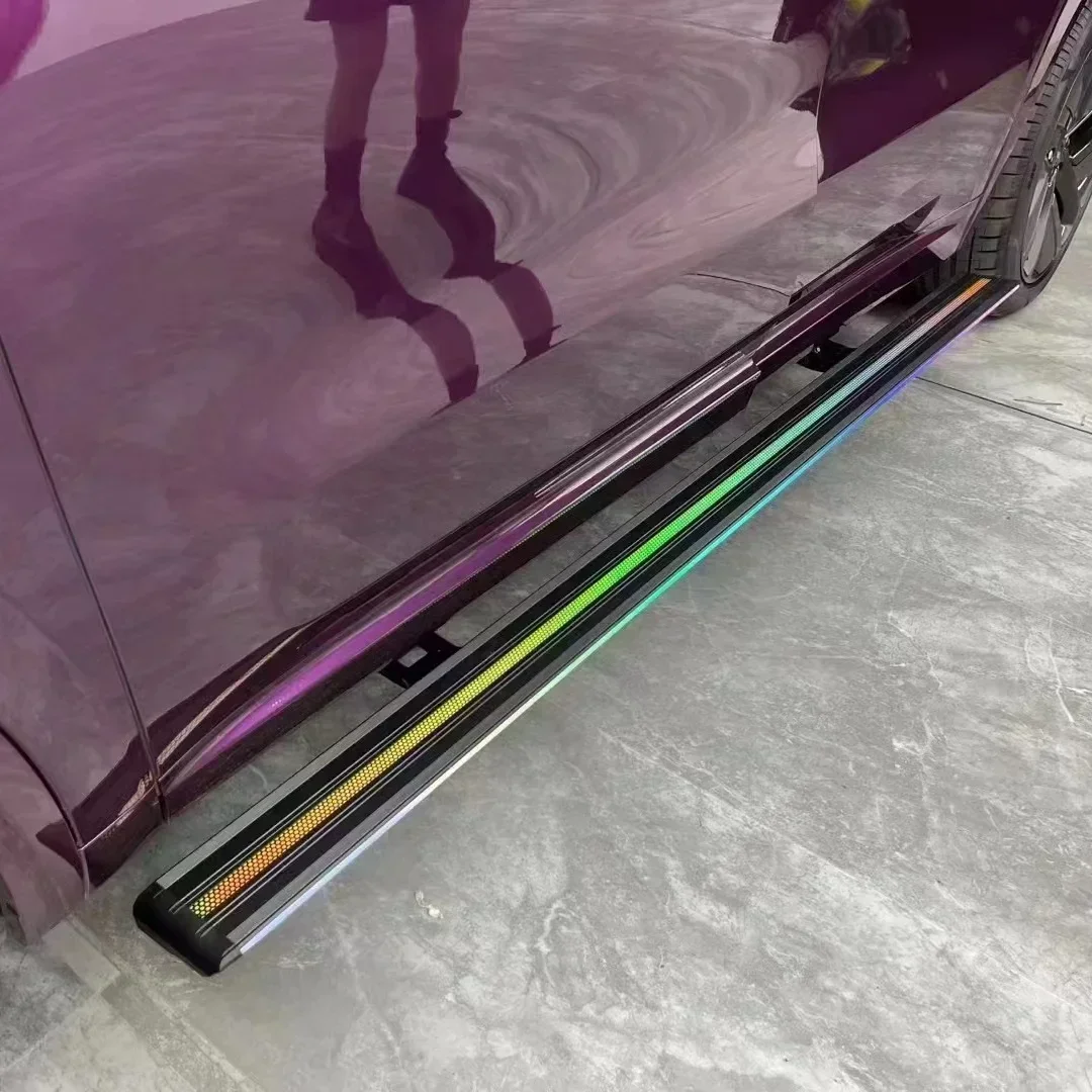 Colorful Vehicle Modification Protective Side Step Pedal Sticker Electric Running Boards