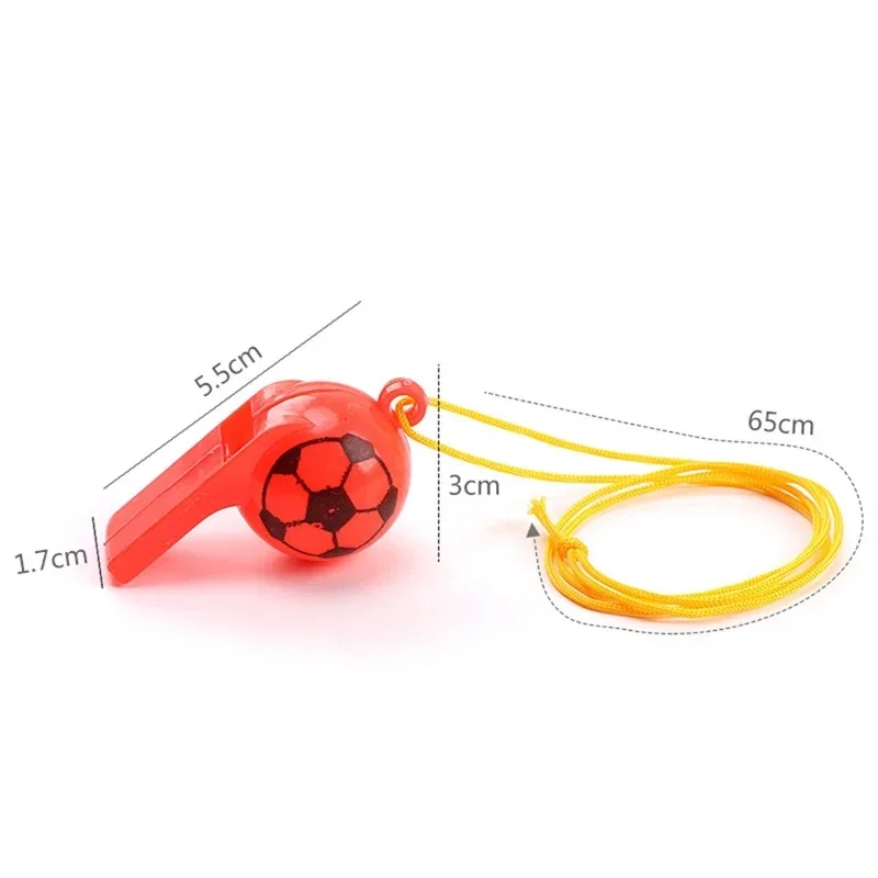 25PCS Mini Cheerleader Whistle Plastic Cheering Props Sports Basketball Soccer Fans Gifts for Kids