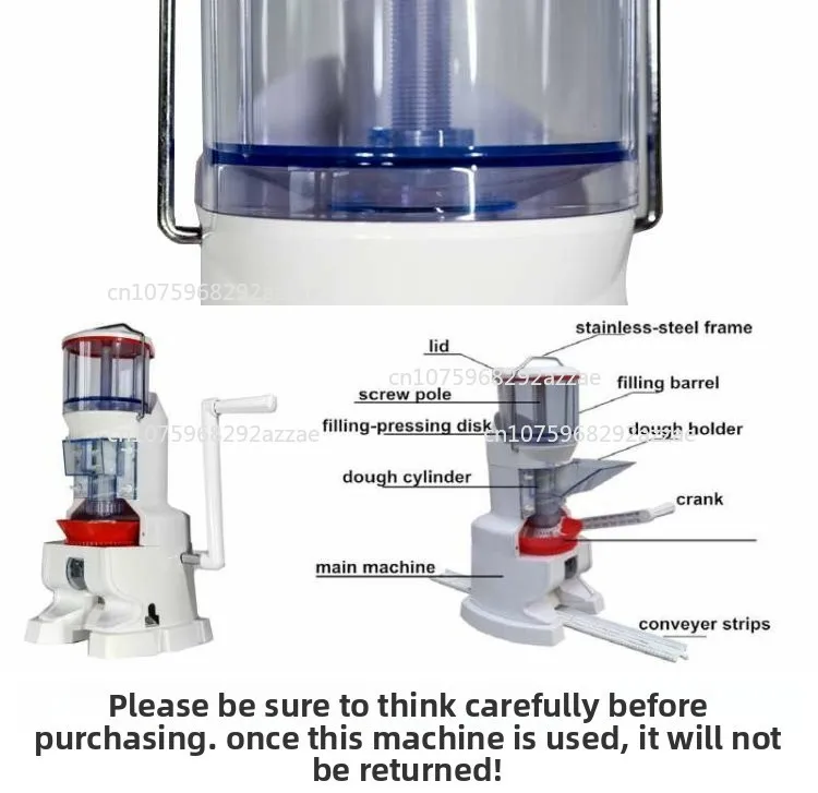 Hand crank dumpling machine, household handmade dumpling machine, small commercial dumpling machine