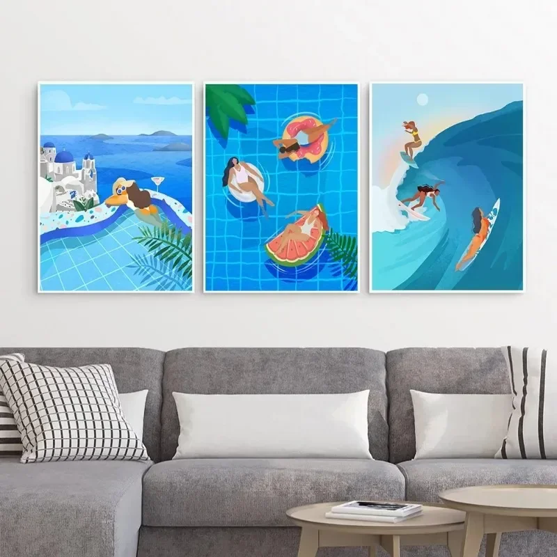 الشارع الفني المغرب Marrakech السفر الملصقات الحد الأدنى طباعة حائط لوح رسم الفن لغرفة المعيشة ديكور المنزل الحديث