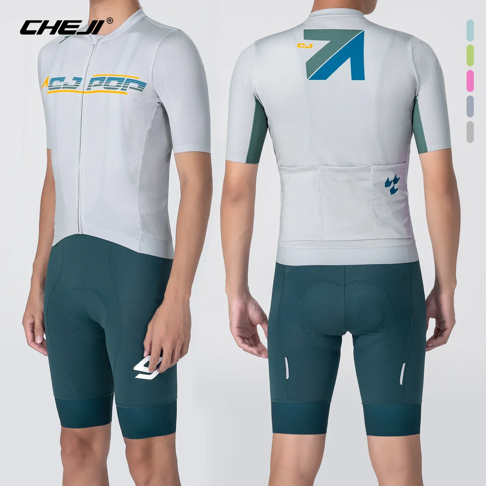 CHEJI New Summer Cycling Jerseys Men 2024 Men\'s Tops Clothing Sports Short Sleeved Quick Drying Breathable Equipment 5 Colours