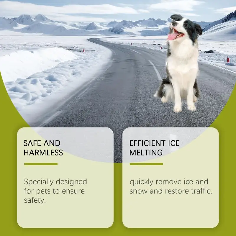 Ice Melt Fast Acting  Formula Non Irritating for Winter Concrete Surfaces and Entryways