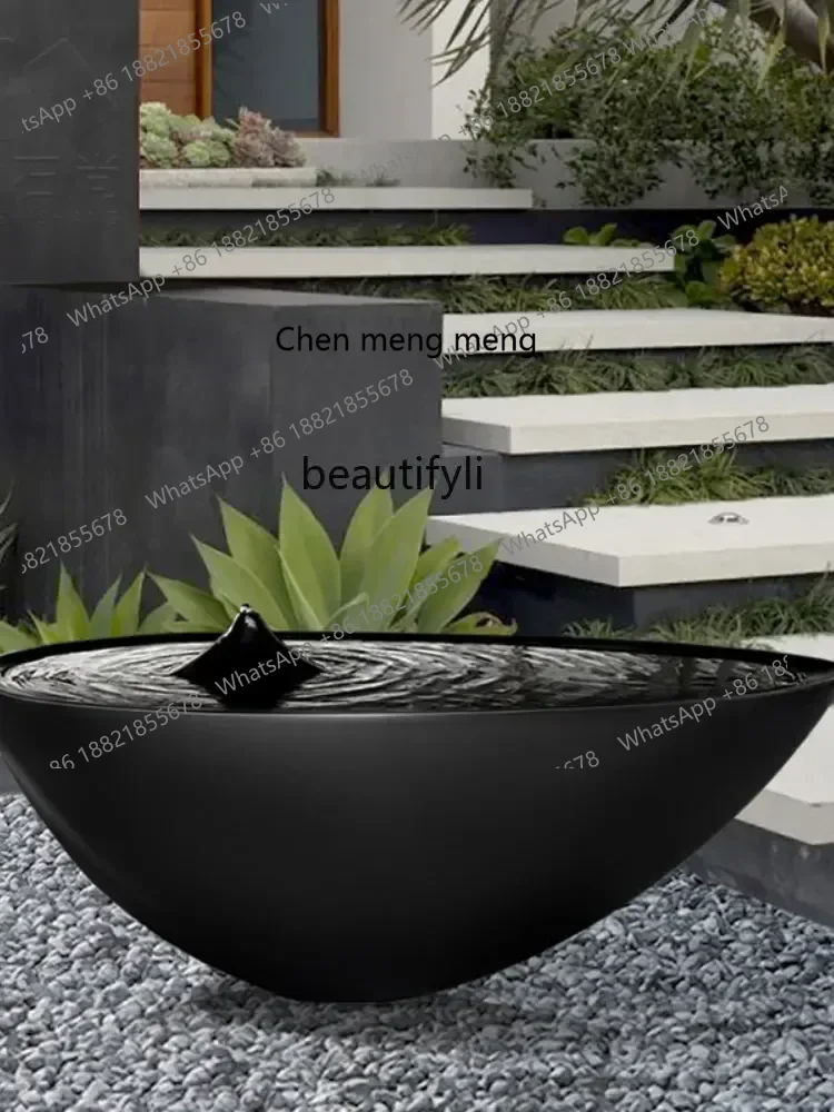 scn8617 yj Creative Zen Fountain Decoration Water Drop Landscape Waterscape Sketch Simple Modern Flowing Water Ornaments