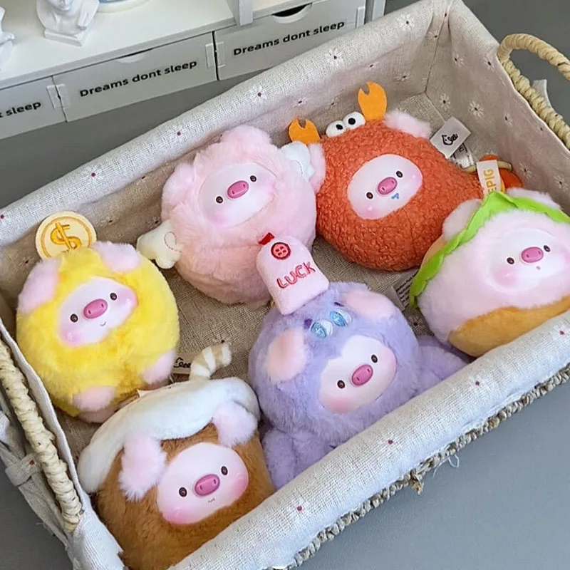 Geegeepig Mini Transformacions Series Blind Box Geegeepig Vinyl Plush Blindbox Pig Anime Doll Surprise Bag Pendants Mystery Box