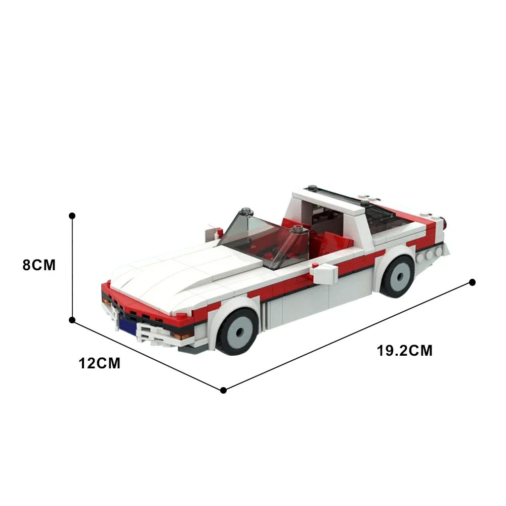 Gobricks MOC The A-Team Chevrolet Corvette C4 Car Model Bricks Speed Champions Car DIY Assembly Building Block Toys For Gifts