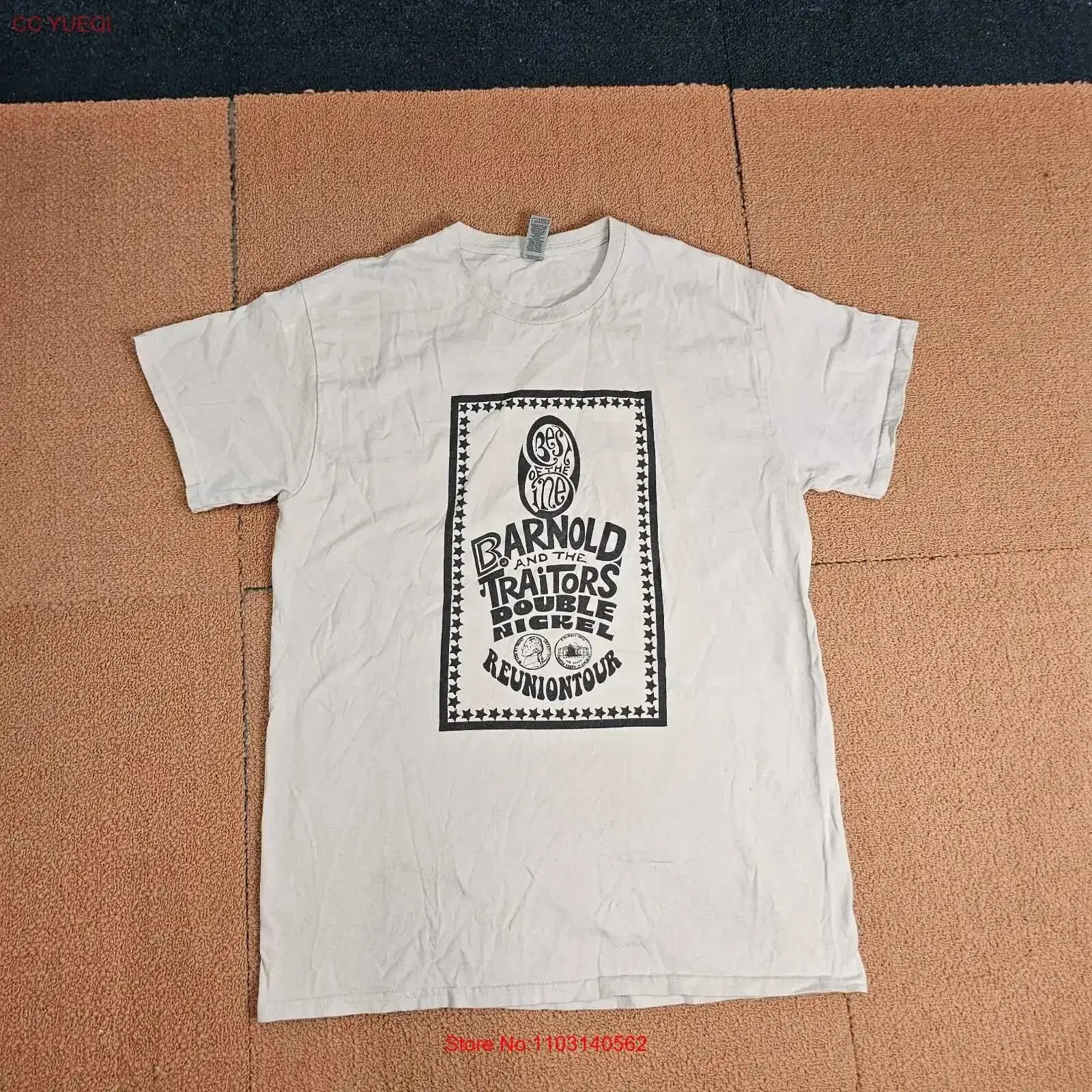 Stain Barnold The Traitors Double Nickel Reunion Tour T Shirt Medium White s6a vintage Washed homme streetwear vintage Washed