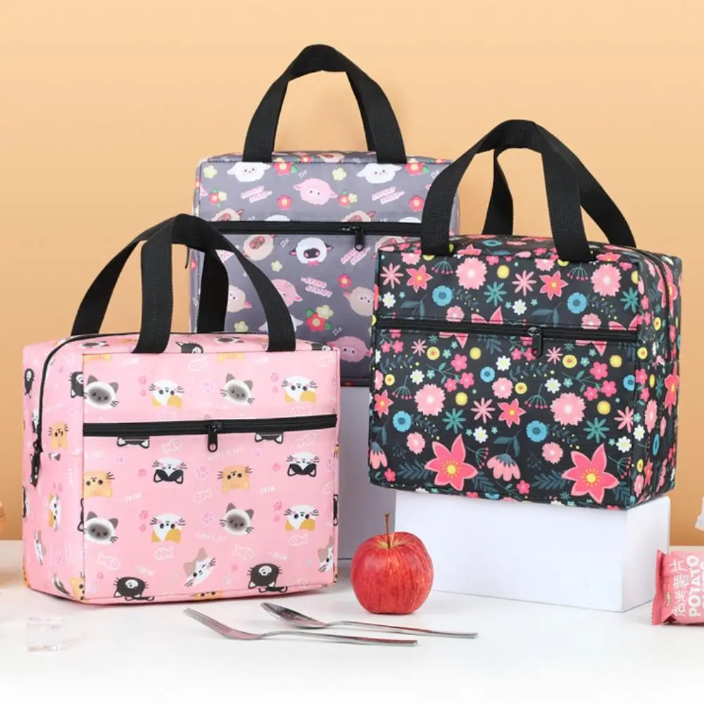 Leakproof Lunch Bag Insulated Thickened Insulated Lunch Box Portable Large Capacity Cooler Lunch Bag School Office Picnic
