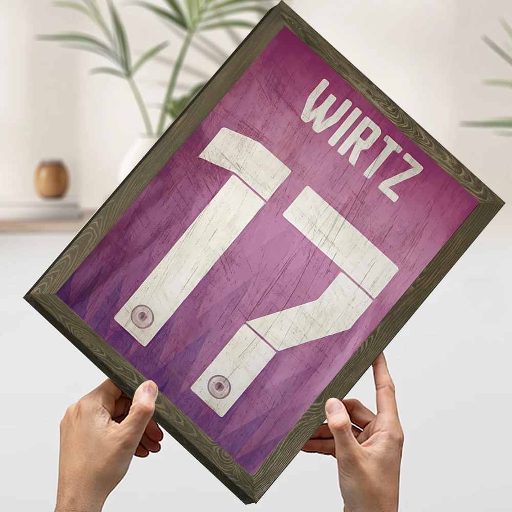 فيرتز # 17 جيرسي DFB 24 كرة القدم يطبع المشارك مخصص حائط لوح رسم الفن اللوحات الزخرفية غرفة ديكور المنزل الحديث #4