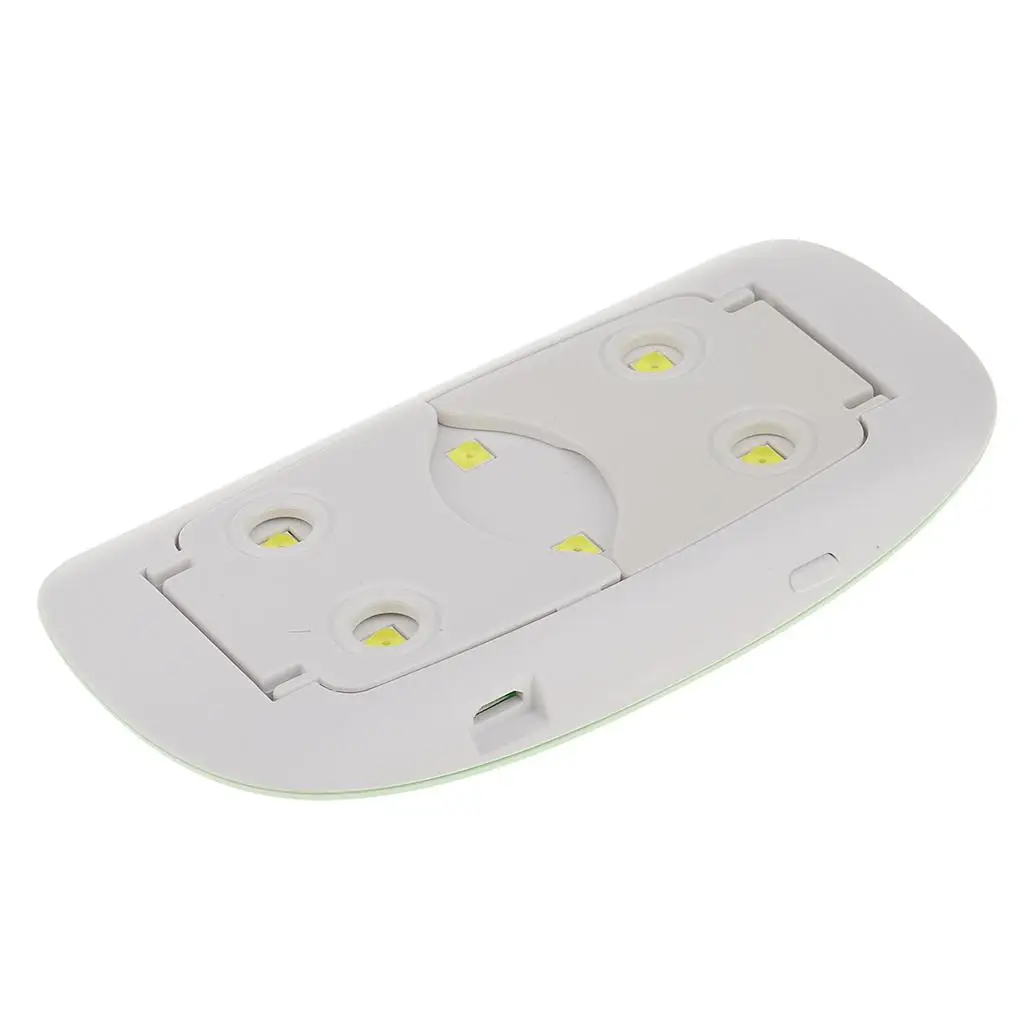 라이트 램프 젤 아크릴 폴리쉬 큐어링 네일 건조기 + 전구 6개 - 녹색, 설명대로