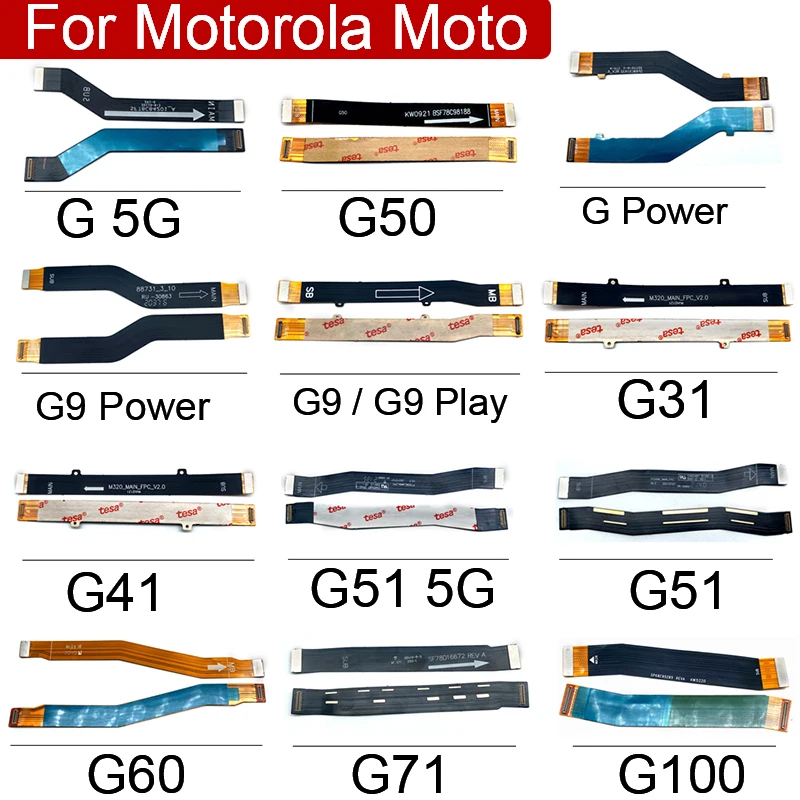 Tested New Main Board Motherboard Connector Board Flex Cable For Moto G100 G71 G60 G50 G31 G41 G9 Power Play Plus G62 G 5G G42