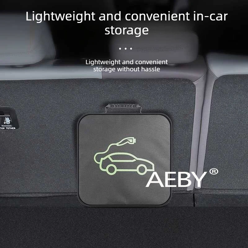 

AEBY For BYD Atto 2 Smart Driving Editio 2024-2025 EV Charger Cable Bag,Keeps Trunk Tidy,Carrying Case & Organizer,Storage