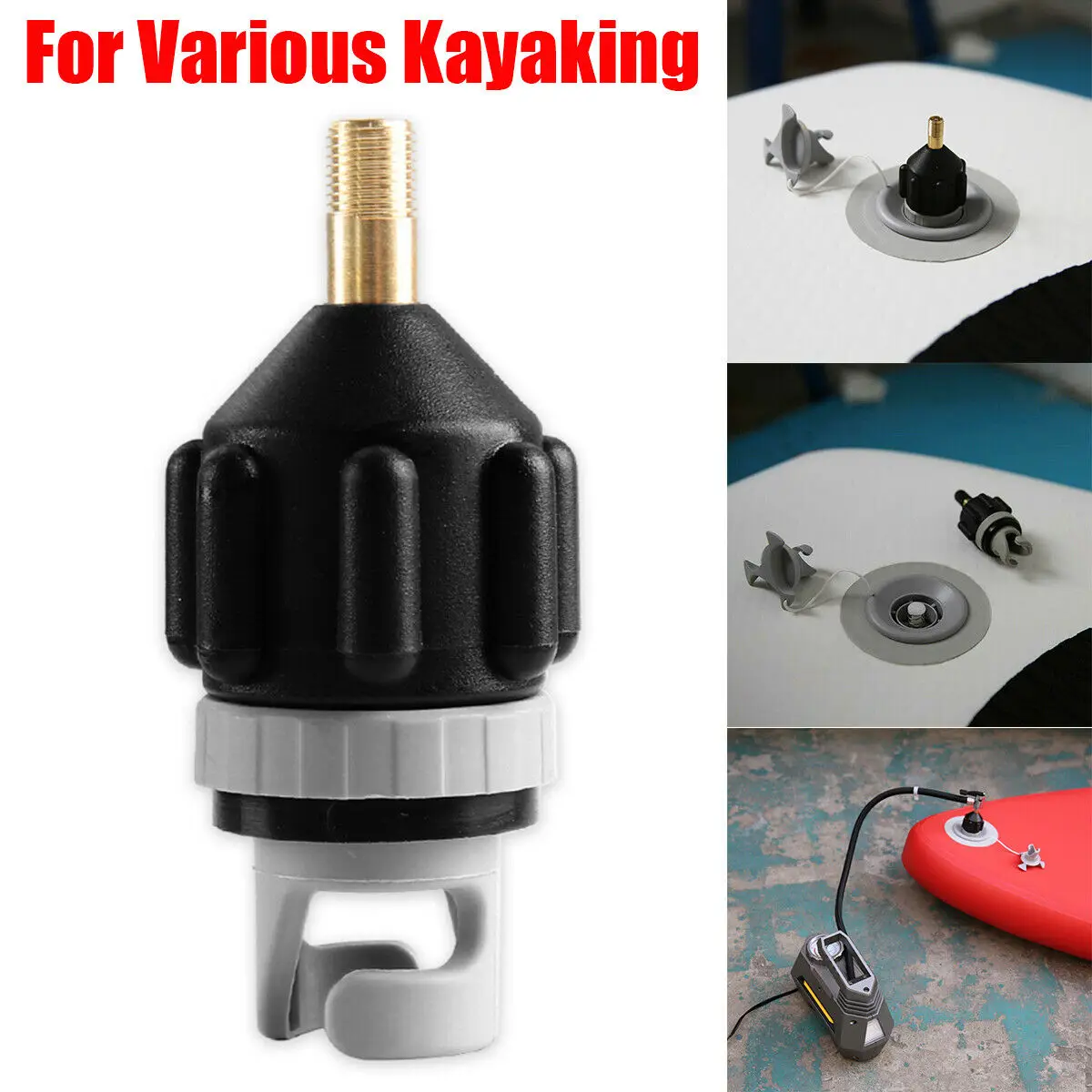 

Rowing Boat Air Valve Adapter Board Kayak Pump Adapter Inflatable Air Valve Attachment Kayak Parts