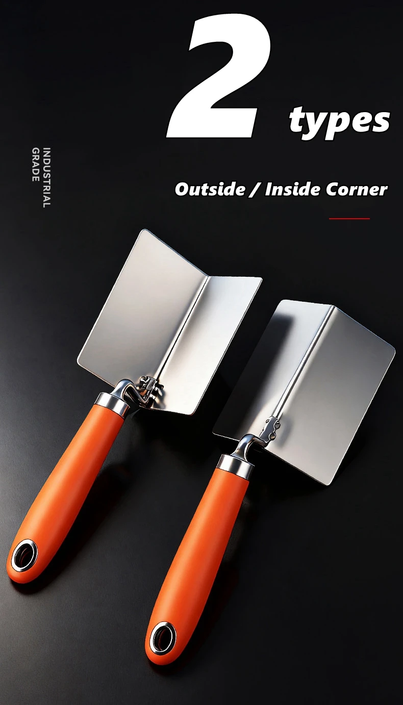 Drywall Corner Tool, Outside / Inside Corner Knife, Stainless Steel Corner Trowel For Drywall Gyprock Plasterboard