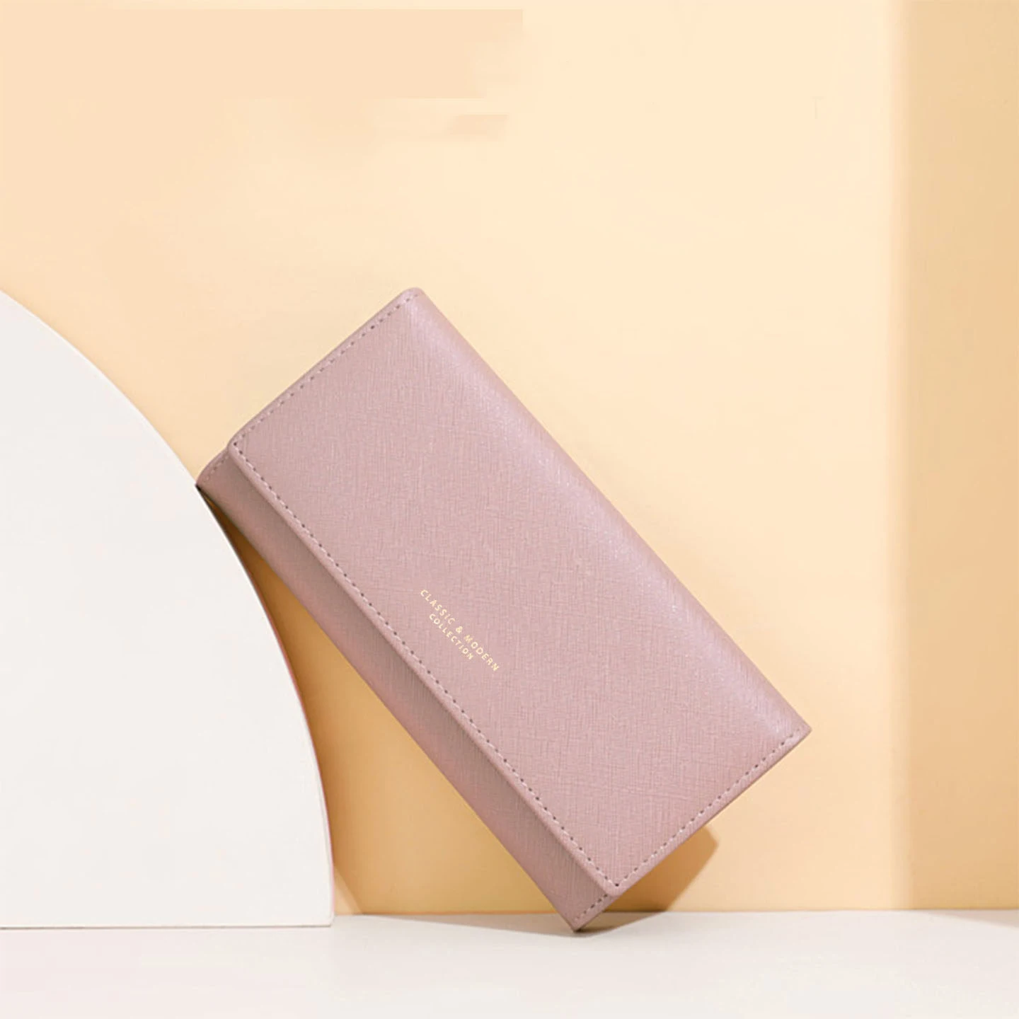 

Новый простой женский кошелек из искусственной кожи, новинка 2025 года, клатч, женские элегантные длинные кошельки с несколькими слотами, зажим для денег, держатель для карт