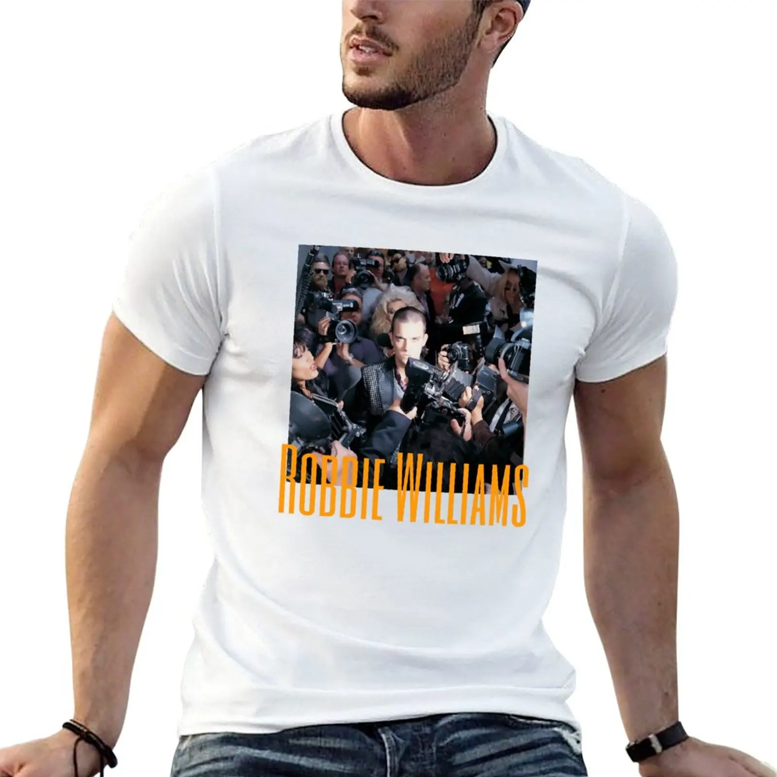 Robbie Williams T-Shirt Moisture Control Sports Tee