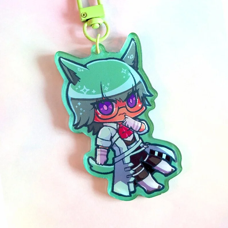 Fantasy RPG Stylized Character Acrylic Keychains‑Cute Bag Charms, Gamer Fan Collectible Pendant [Unofficial]