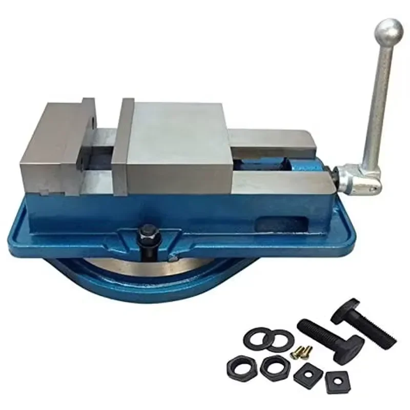 6 Inch Precision Milling Vise Heavy Duty Drill Press Locking Clamp with Wide Jaw for Metalworking Woodworking Bench Tool