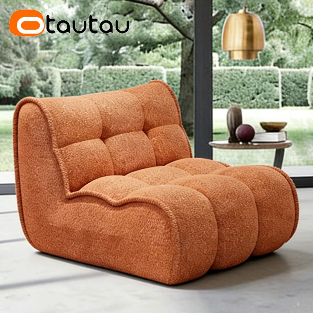 

OTAUTAU Bean Bag Lounger Cover Thick Soft Flocking Chaise Lounge Pouf Beanbag Cover SF630【No Filler!Please Buy Filler Yourself!】