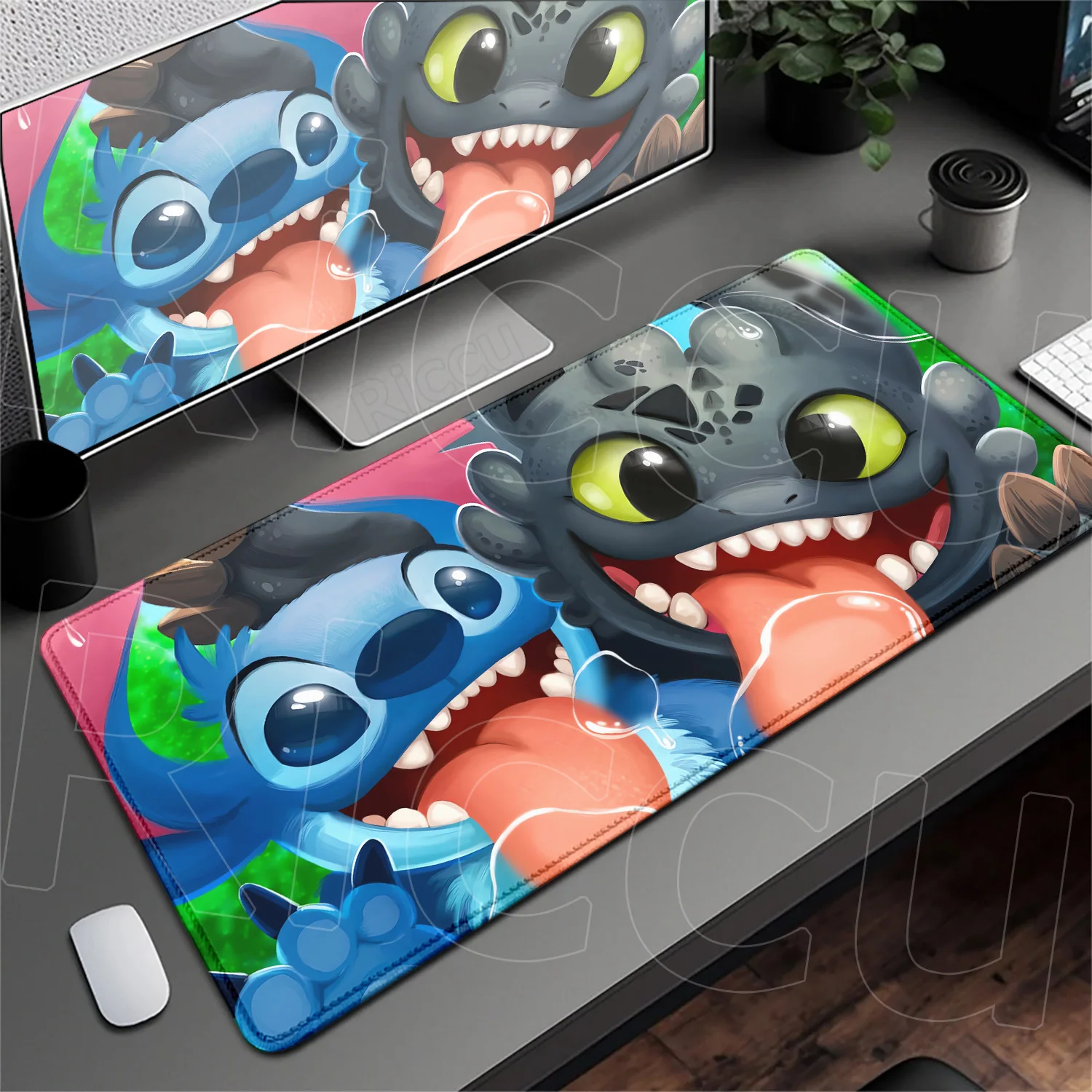 

HD Print Kawaii Stitch Non-slip Office Laptop Rubber Carpet Large Anime Gamer Mouse Pad XXL Cute Cartoon Keyboard Desk Mat Speed