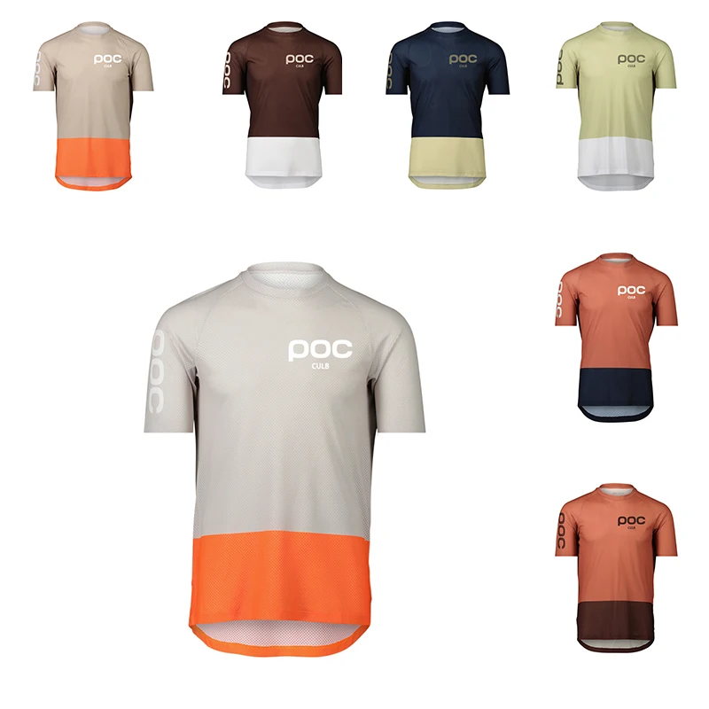 2024 new summer color block CULB POC short sleeved quick drying, breathability, and speed reduction for free customization