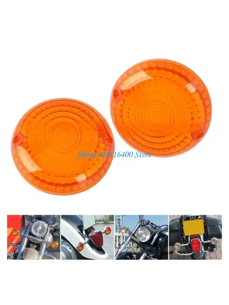 

y1gd Motorcycle Turn Light Visors Lens Cover Trim Caps For XVS650 1100