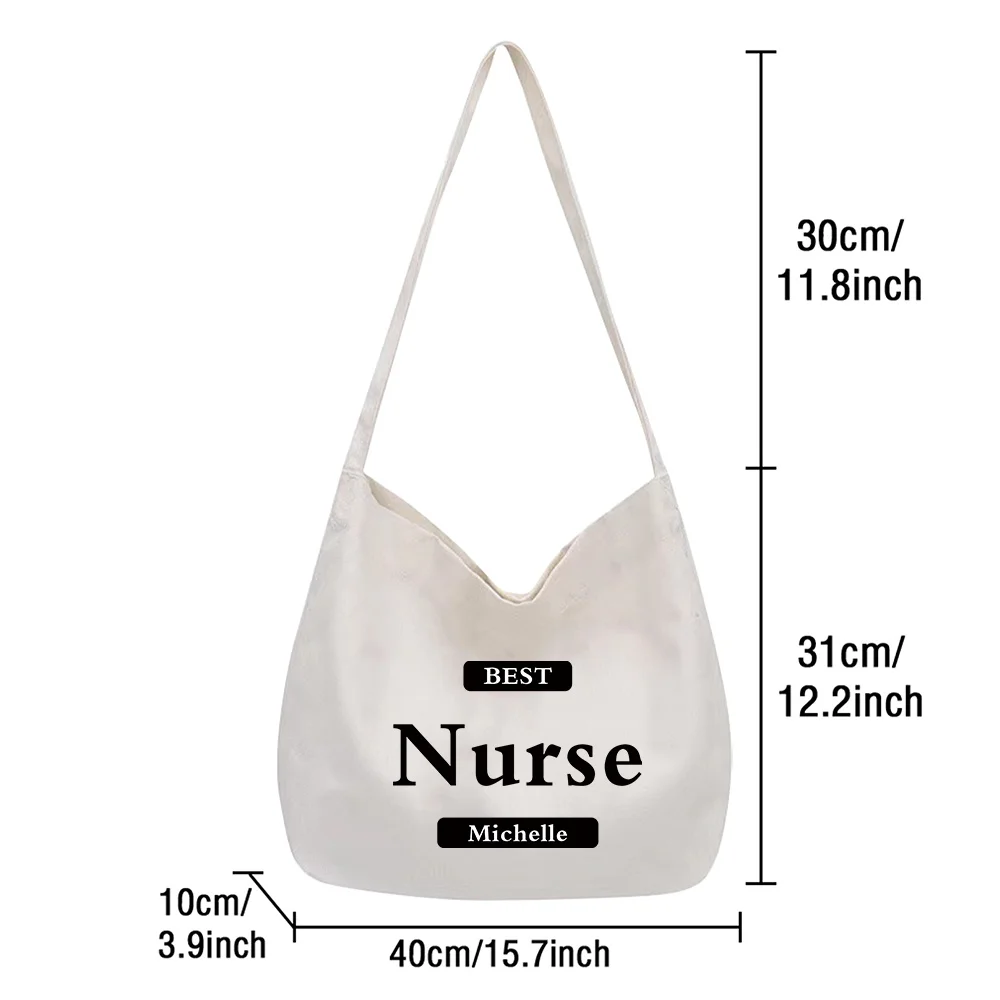 Personalized Customized Large-capacity Foldable Portable Canvas Handbag Daily Shoulder Bag Shopping Handbag