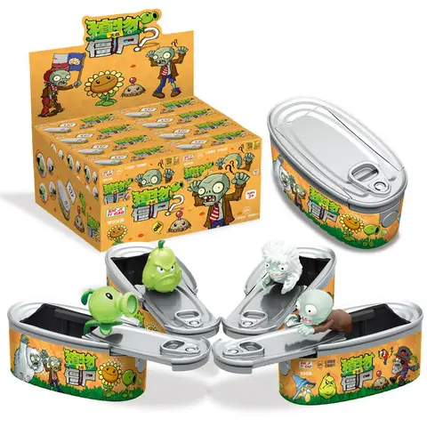 Plantes authentiques VS. Zombies Surprise Zip-Top Can figurine paysan courge Yeti Imp modèle de jeu Zombie de base jouets cadeaux pour enfants