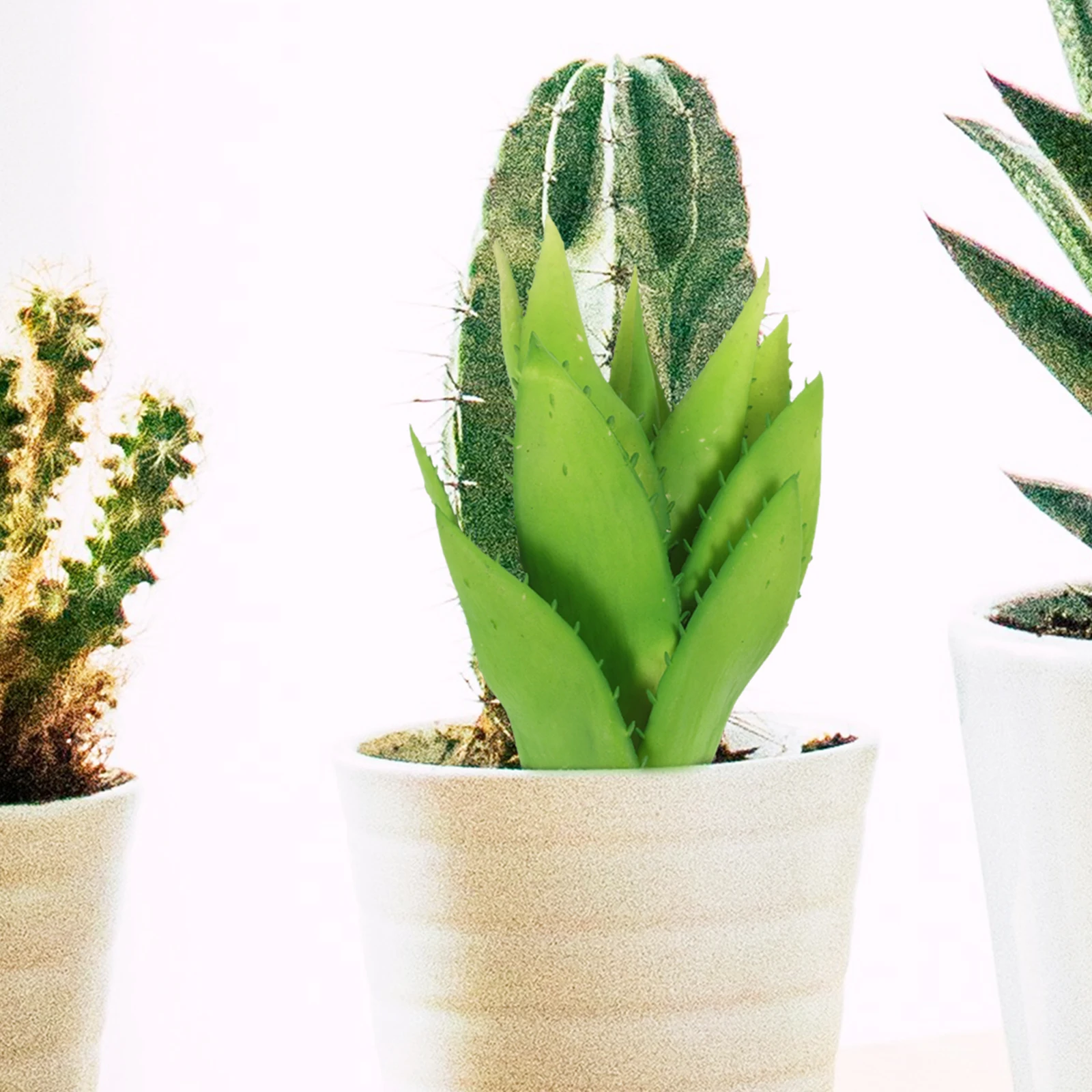 

Simulated Aloe Plant Mini Fake Succulents in Pots Indoor Ornaments Artificial Plants for Living Room Bedroom Study Office Decor
