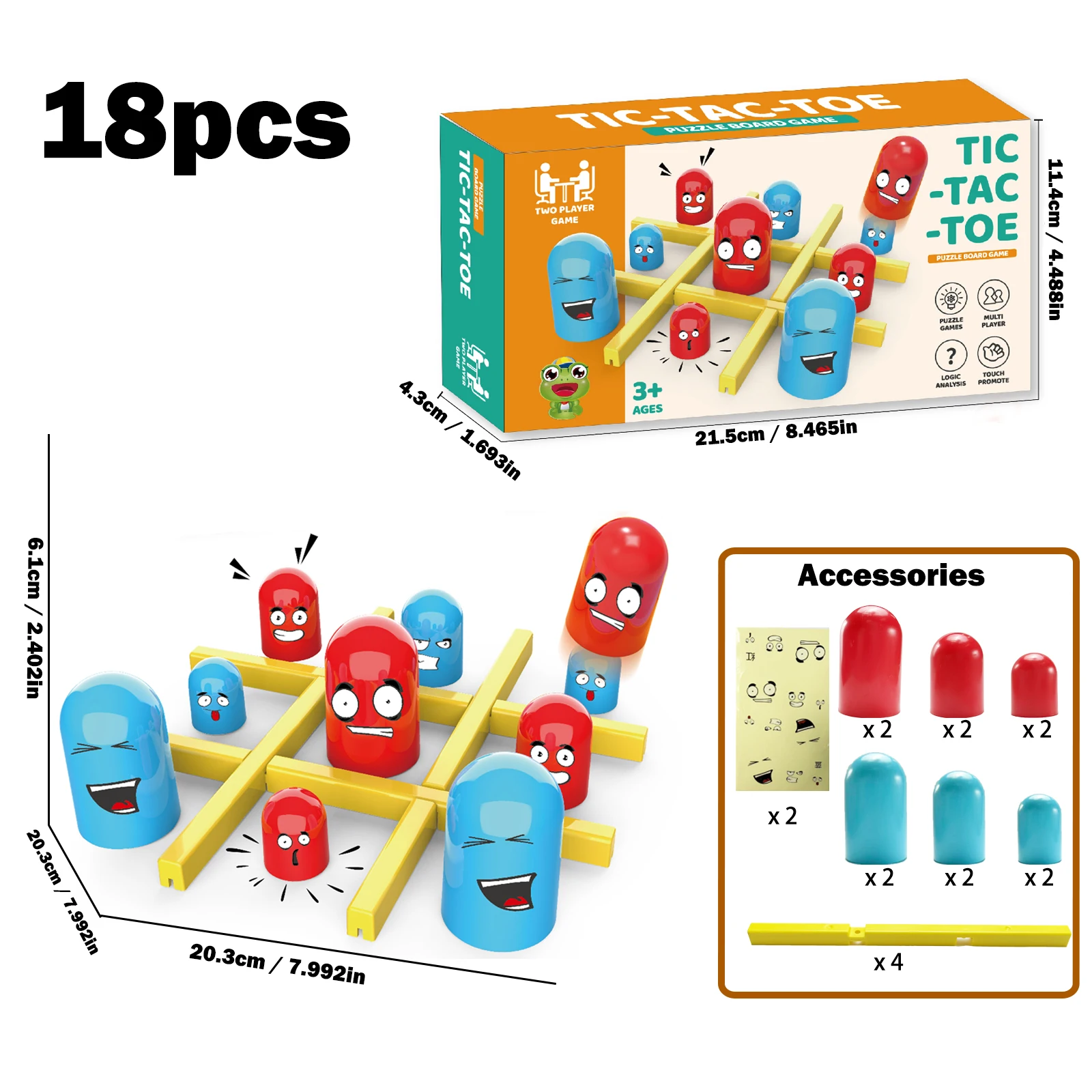 Children'S Puzzle Well Shaped Chess Set, Chess And Card Game, Double Interactive Intelligence Desktop Game Toy