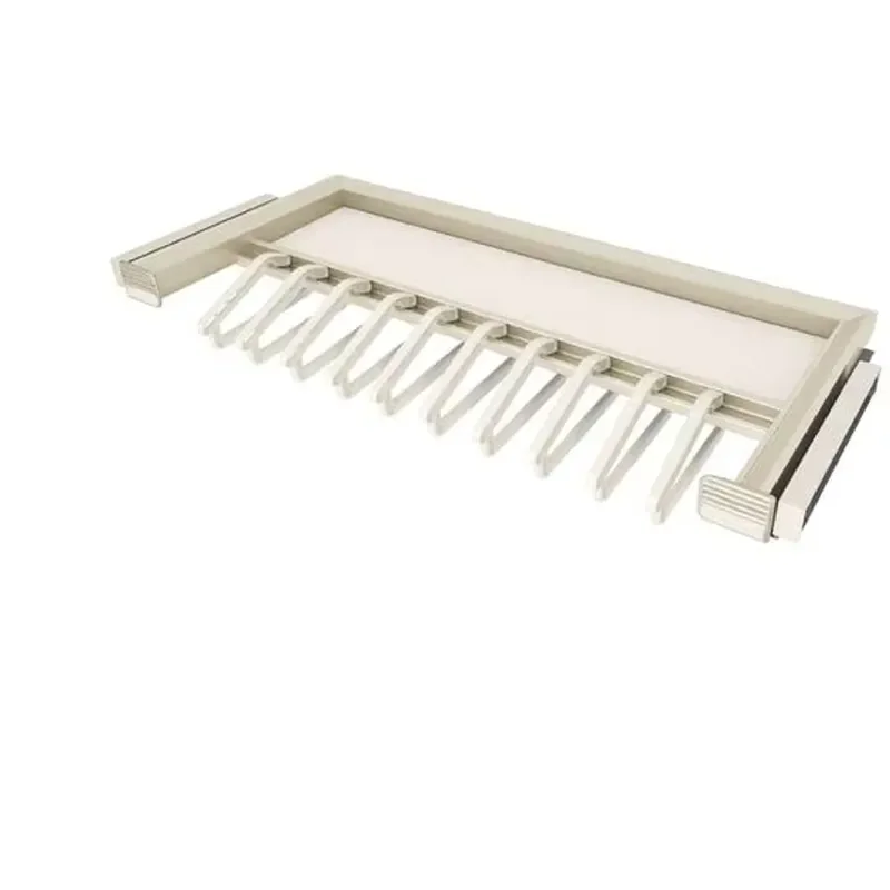 Modern Metal Wardrobe Vertical Trouser Rack Non Slip Pull Out Sliding Storage Organizer For Bedroom Closet Pants Hanger