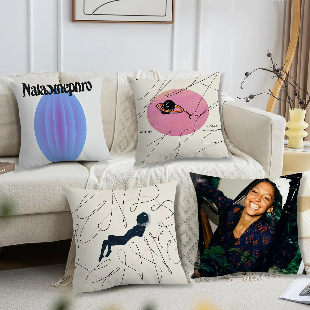 Singer N-Nala S-Sinephro Endlessness Sofa Living Room Bedroom Headboard Backrest Cushion Square Cushion Nap Time Pillow Case