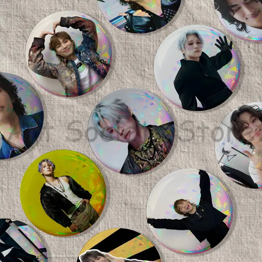 Singer K-Kang D-Daesung Brooches for Backpack Accessories 25mm,32mm,48mm,58mm,75mm Round Enamel Pins Cartoon Badge