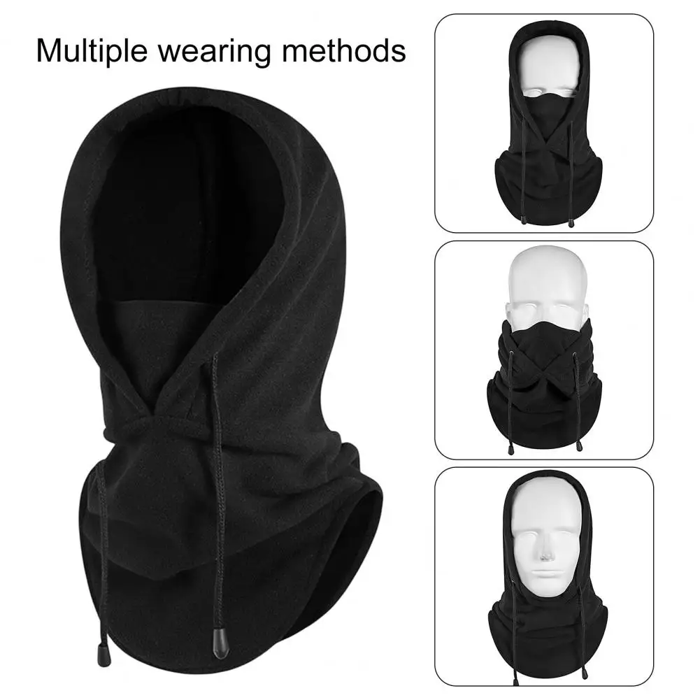 

Headgear Washable Thicken Solid Color Polar Fleece Warm Headgear for Outdoor