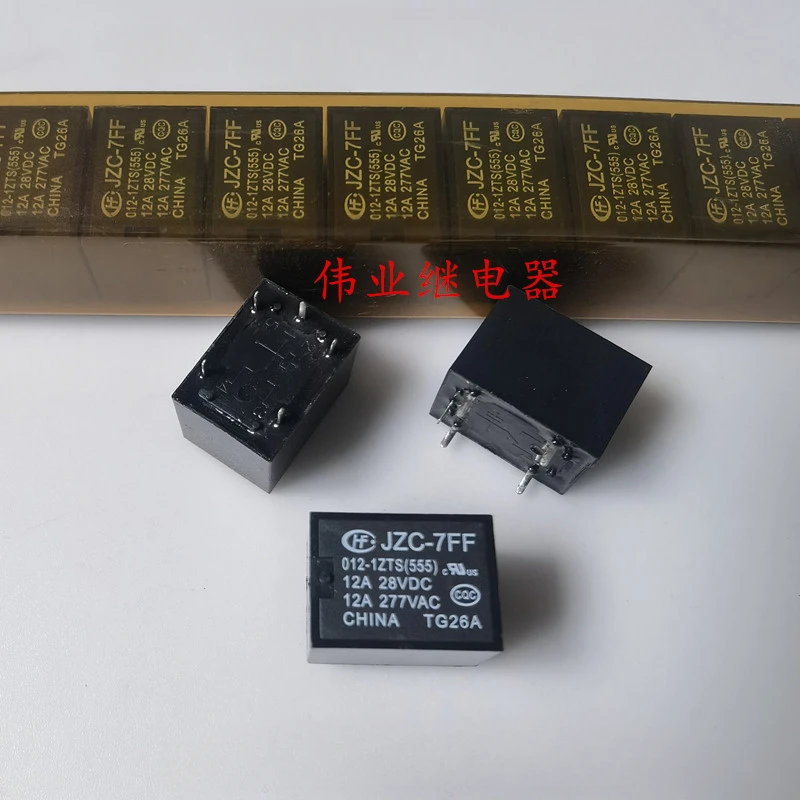 （Brand New Original）1pcs/lot 100% original genuine relay:JZC-7FF 012-1ZTS 024-1ZTS 12V 24V 5pins 12A